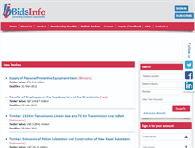 Tablet Screenshot of bidsinfo.com